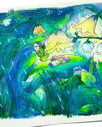 Image 3 of A5 - La pluie - illustration originale