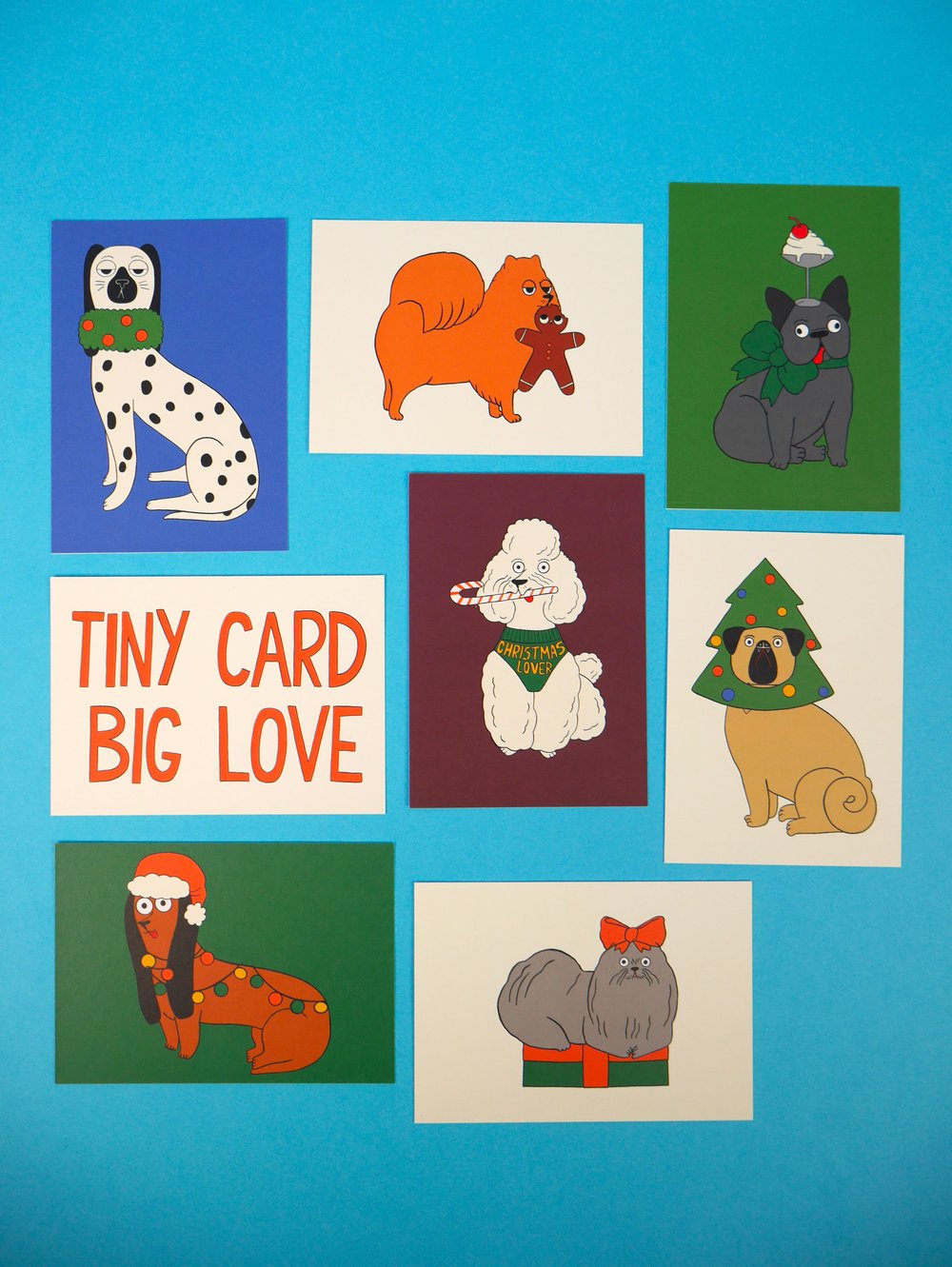 Image of PACK OF A7 CARD - HAPPY DOGS