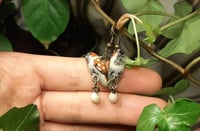 Image 3 of PREORDER gay house sparrow family earrings