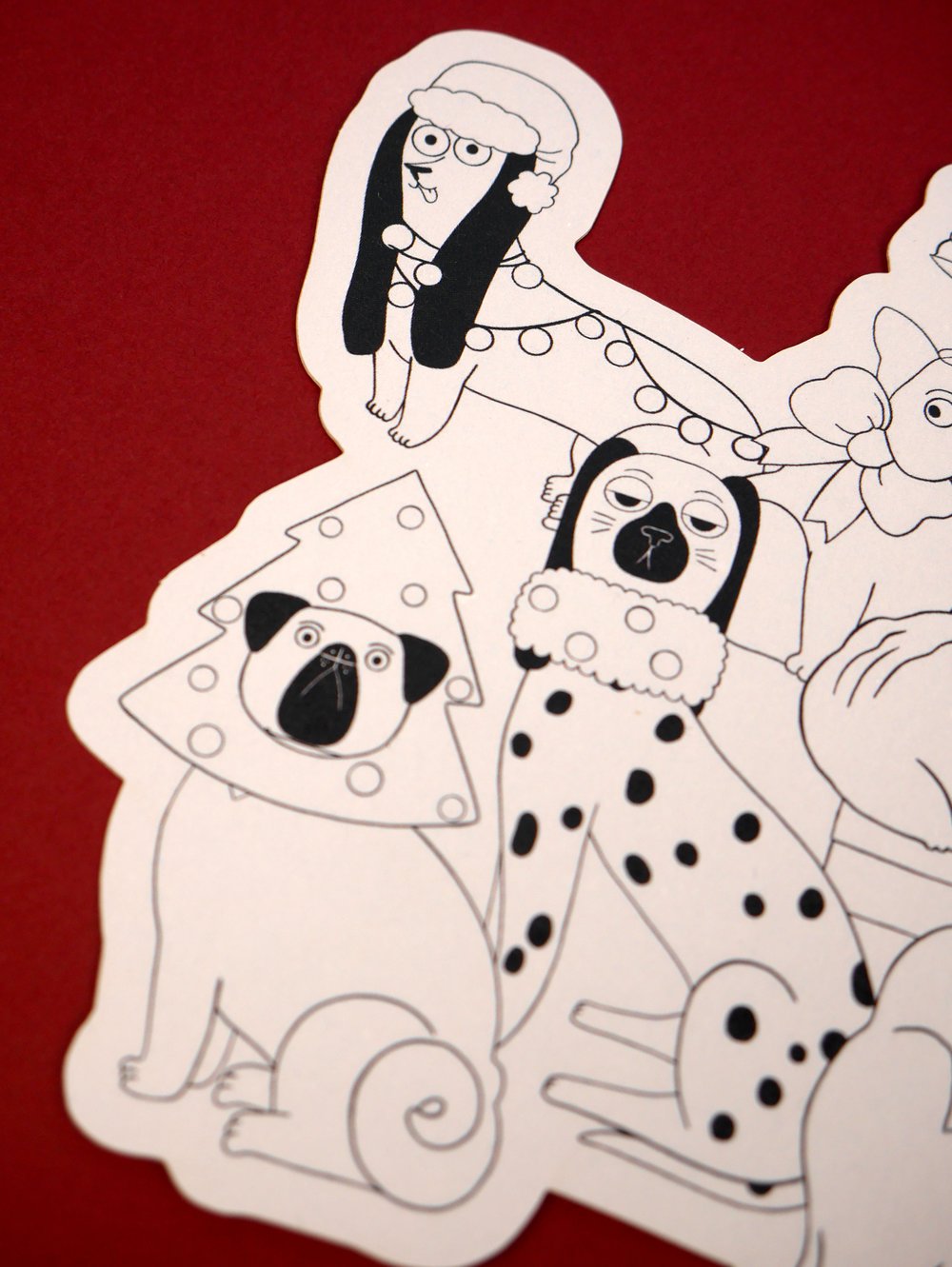 Image of BIG STICKER - ALL I WANT FOR CHRISTMAS IS DOGS