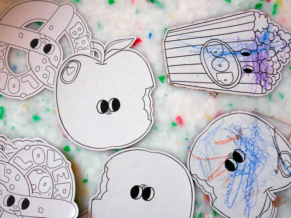 Image of BIG COLORING STICKER -  BRETZEL