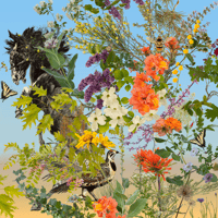 Image 1 of Wild Horse Silk Scarf