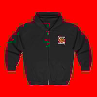 Image 1 of THE WEATHER IS HAPPENING ZIPPERED COMFORT HOODIE
