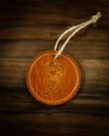 Leather Cowboy Icon Ornament (Whiskey Tan)