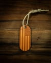 Leather American Flag Ornament (Natural Tan)