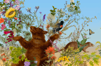 Image 1 of Brown Bear Tea Towel