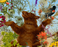 Image 3 of Bear & Horse Tote Bag