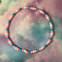 Trans Pride Kandi Necklace
