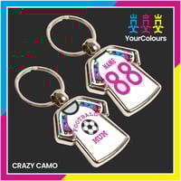Image 1 of FOOTBALL MUM SHIRT KEYRING