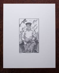Image 2 of Fisherman, Signed Print