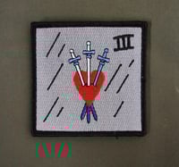 Image 2 of Three of Swords Tarot Card Patch