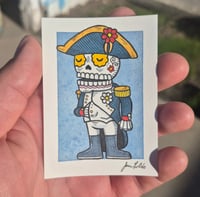 Image 1 of Napoleon Calavera Original Artwork ACEO 