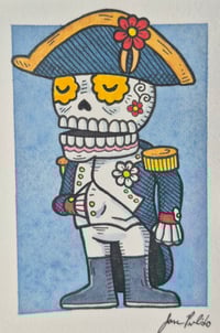 Image 2 of Napoleon Calavera Original Artwork ACEO 