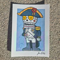 Image 3 of Napoleon Calavera Original Artwork ACEO 