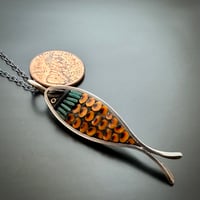 Image 2 of Orange Scales Pendant
