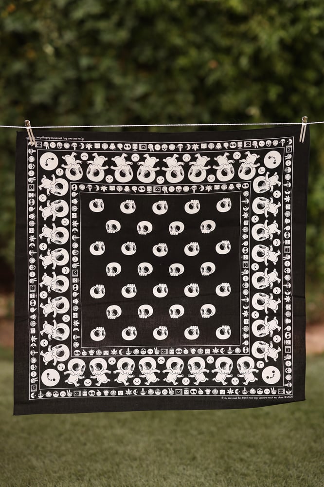 Image of Skully bandana (black) 