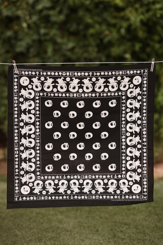 Image of Skully bandana (black) 