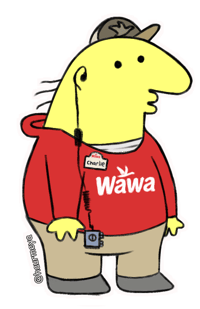 Charlie from Smiling Friends (Wawa) Sticker