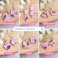 Image 2 of Pastel Pink Floral Earrings 
