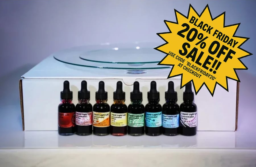 Image of Custom Glass & Oil Dye Set for Liquid Light Shows 