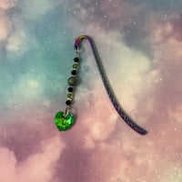 Crystal Heart Bookmark