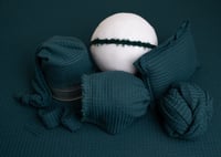 Image 2 of Evergreen Teal Snuggle Weave- Curated Colors set 