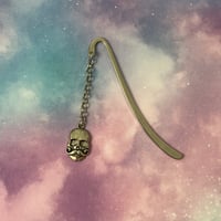 Mustache Skull Bookmark