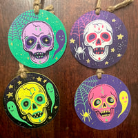 Image 1 of skull mask ornaments 3