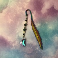 Crystal Crescent Moon Bookmark Large