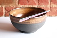 Image 7 of Large notched bowls - black & white & brown
