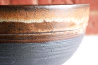 Image 10 of Large notched bowls - black & white & brown