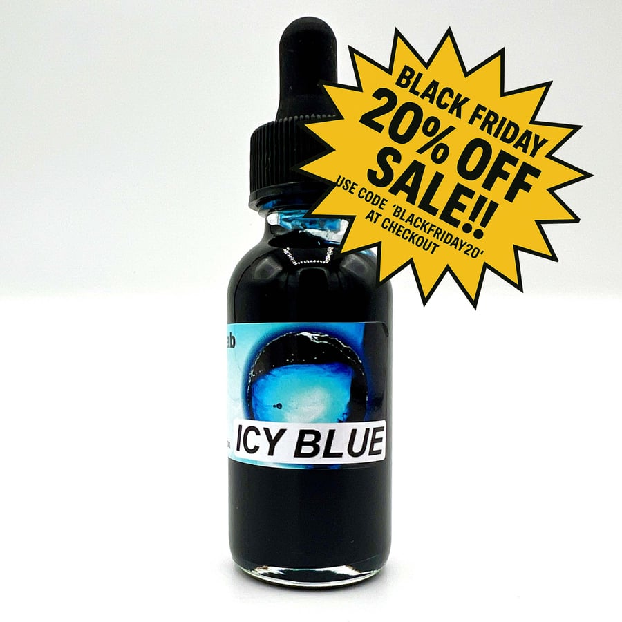 Image of Icy Blue - Concentrated Oil Dye for Liquid Light Shows - 1 oz 