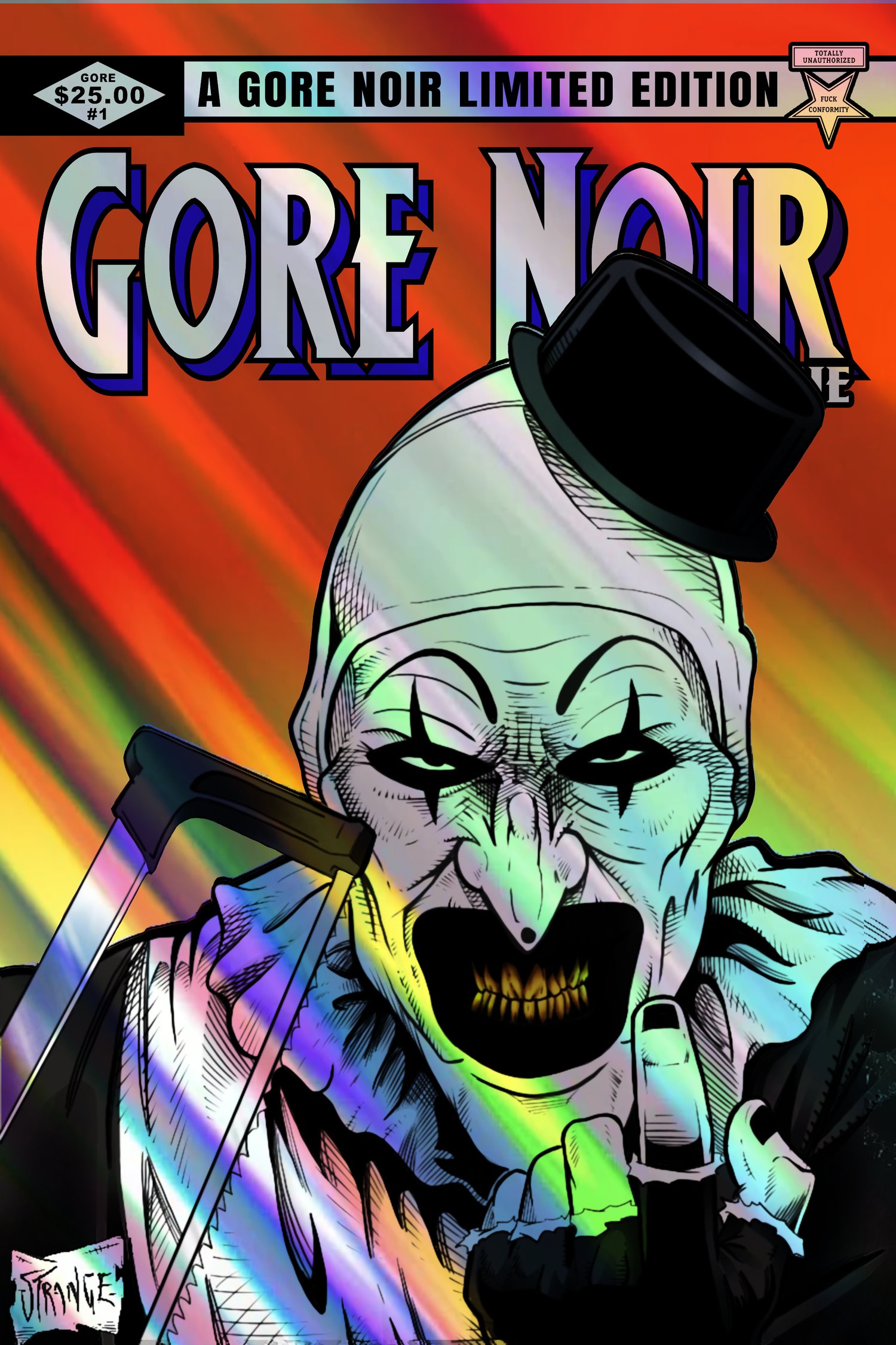 Image of FOIL Terrifier Tribute (Clean) Comic Sized Magazine LE