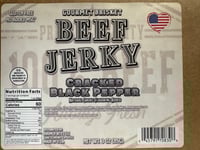 CRACKED BLACK PEPPER GOURMET BRISKET JERKY