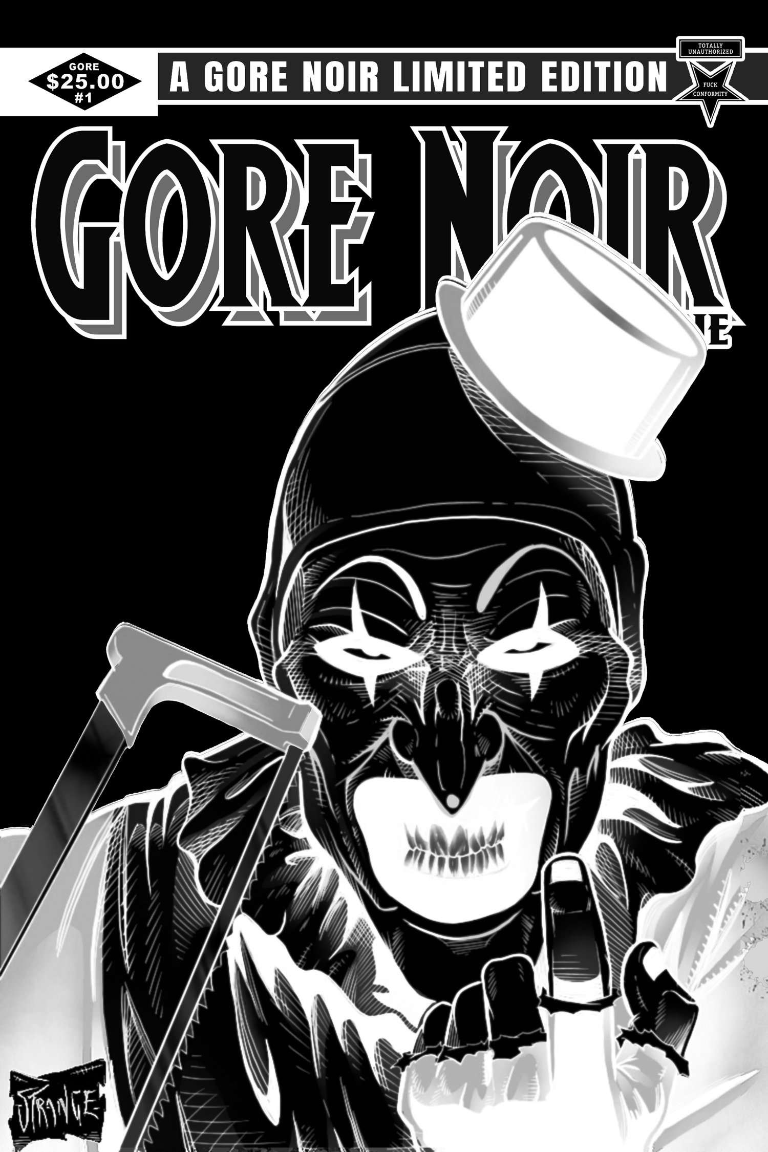 Image of Blackest Friday Terrifier Tribute Comic Size Magazine PRESALE