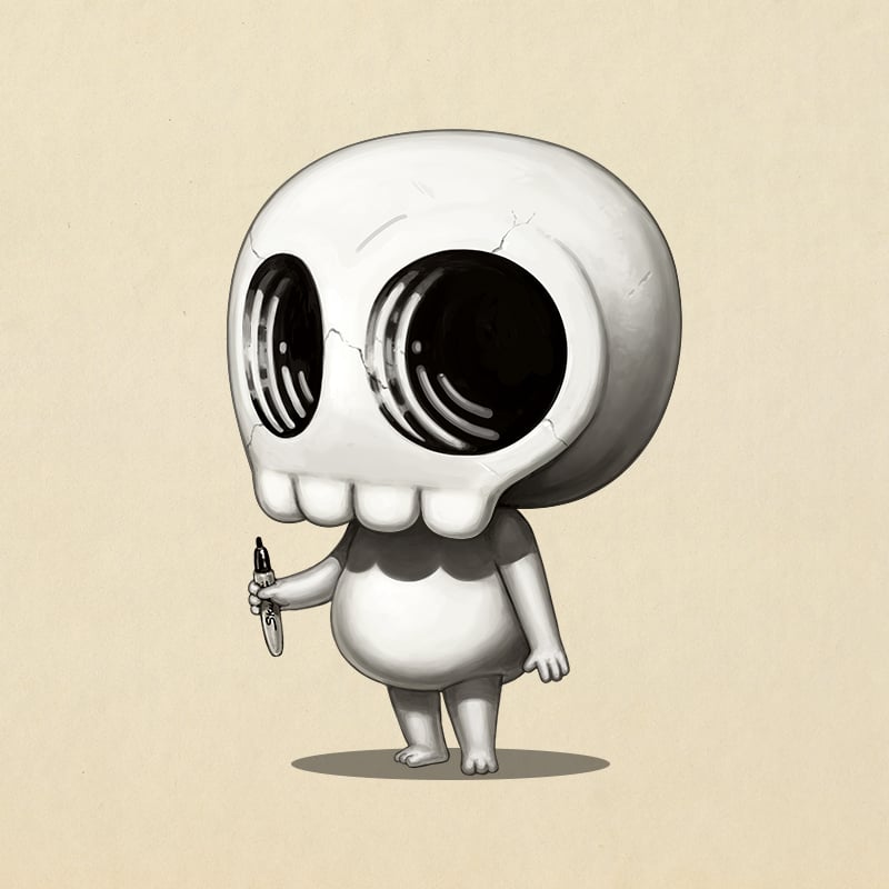 Image of Skully II (Blank Face Variant)