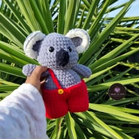 Image 2 of Koala In Overalls Crochet Pattern