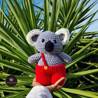 Image 3 of Koala In Overalls Crochet Pattern
