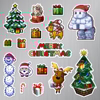 Image 2 of Merry Christmas 2025 Sticker/Magnet Sets (16 Pieces) [LIMITED]