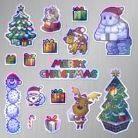 Image 4 of Merry Christmas 2025 Sticker/Magnet Sets (16 Pieces) [LIMITED]