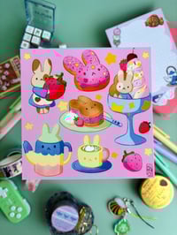 Image 3 of Bunny Cafe Mini Prints