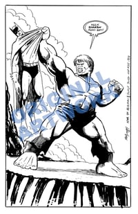  Original Art: Hulk Smash Batman