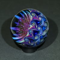 Image 3 of Purple Ghost Reticello Flower Marble