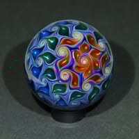 Image 7 of Purple Ghost Reticello Flower Marble