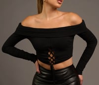 Black Lace up 