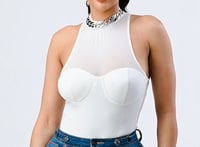 Silver Mesh Bodysuit 