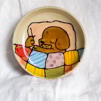 Image 1 of Colourful Quilt Sleepy Plate