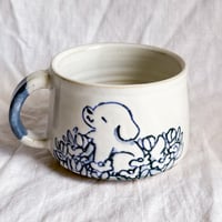Image 1 of Blue in the Flowers Mug