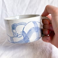 Image 3 of Short Blue Sleepy Mug