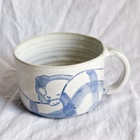 Image 2 of Short Blue Sleepy Mug